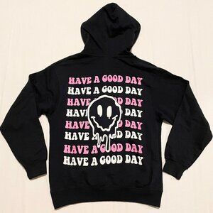 Pacific & Co Have A Good Day Hoodie Womens Size Small Long Sleeve Sweater